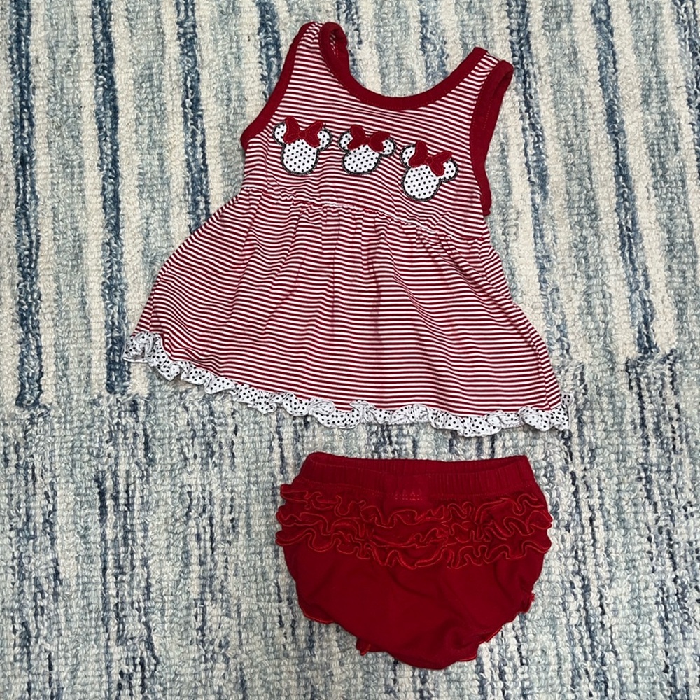 EUC Three Sisters Disney Minnie Mouse Set 6 months